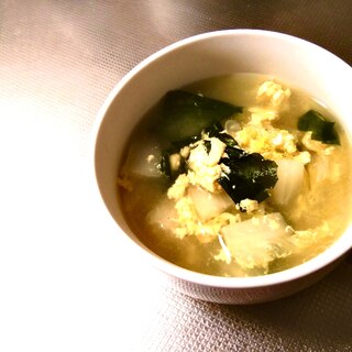 簡単！白菜と卵のスープ